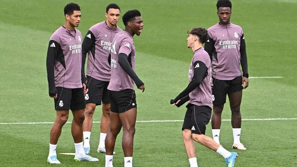 Tchouaméni y Mbappé entrenan con normalidad antes del 'Clásico'